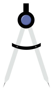 Kaliperler, illüstrasyon, beyaz arka plan üzerinde vektör.