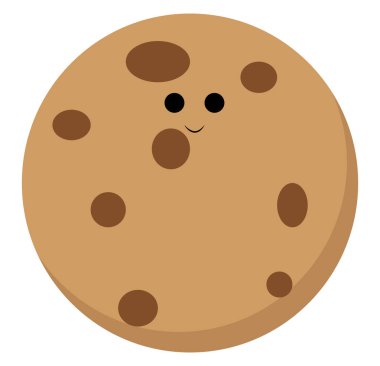 Beyaz arka planda çerez, illüstrasyon, vektör.