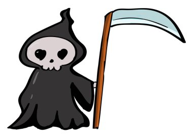 Ölü, illüstrasyon, beyaz arka plan üzerinde vektör.