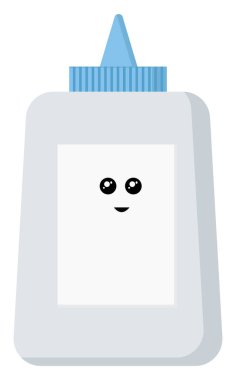 Mutlu tutkal, illüstrasyon, beyaz arka plan vektör.