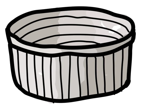 Souffle dish, illustrazione, vettore su sfondo bianco . — Vettoriale Stock