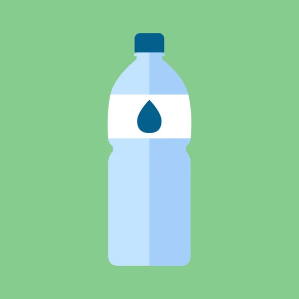 Бутылка воды, иллюстрация, вектор на белом фоне. — стоковый вектор