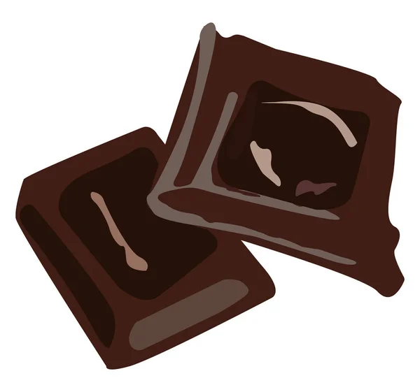 Chocolate, ilustração, vetor sobre fundo branco . — Vetor de Stock