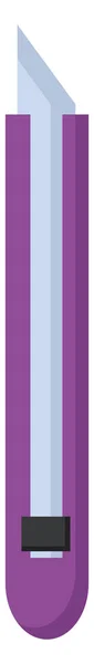 Scalpel violet, illustration, vecteur sur fond blanc . — Image vectorielle