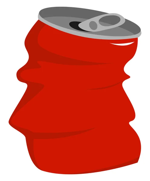红色罐，插图，白色背景上的矢量. — 图库矢量图片