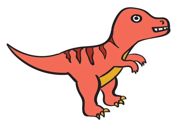 Dinosaurio rex, ilustración, vector sobre fondo blanco . — Archivo Imágenes Vectoriales