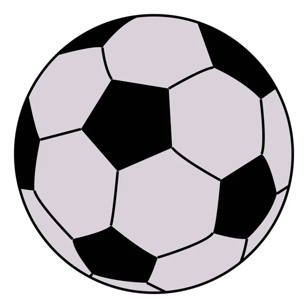 Pelota de fútbol, ilustración, vector sobre fondo blanco. — Vector de stock