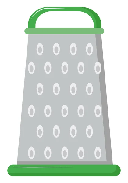 Grater Green, illusztráció, vektor fehér alapon. — Stock Vector