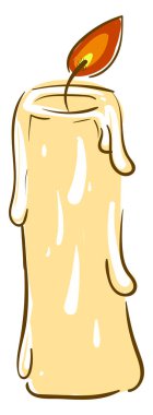 Mum, illüstrasyon, beyaz arka plan üzerinde vektör.