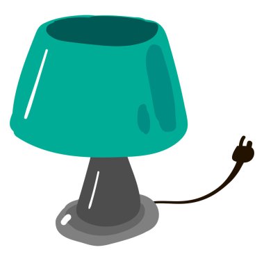 Yeşil lamba, illüstrasyon, beyaz arkaplanda vektör.