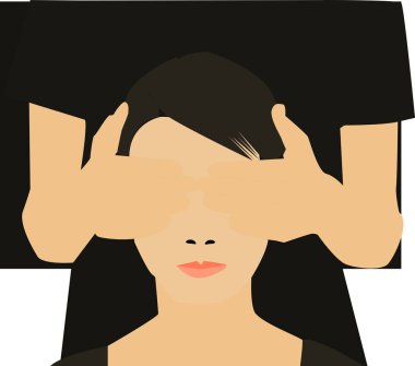 Adam gözleri, illüstrasyon, beyaz arka plan üzerinde vektör kapsar.