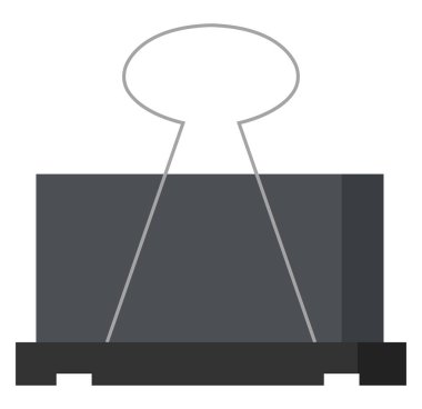 Kağıt ataç, illüstrasyon, beyaz arkaplan üzerindeki vektör.