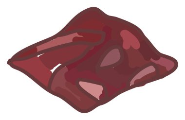 Kapak biftek, illüstrasyon, beyaz arka plan vektör.