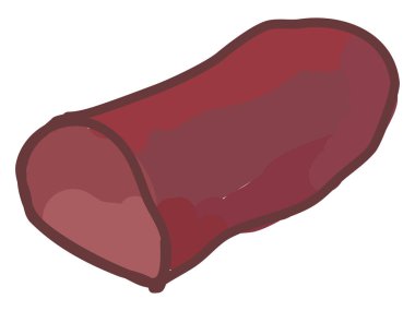 Et filetosu, illüstrasyon, beyaz arka plan üzerinde vektör.