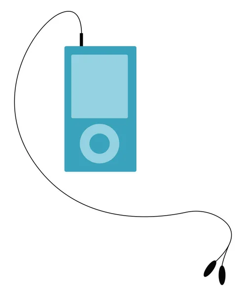 音乐播放器，插图，白色背景上的矢量. — 图库矢量图片