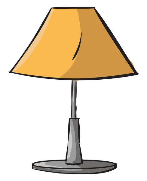 Orange lamp, illustration, vector on white background. — Stock Vector
