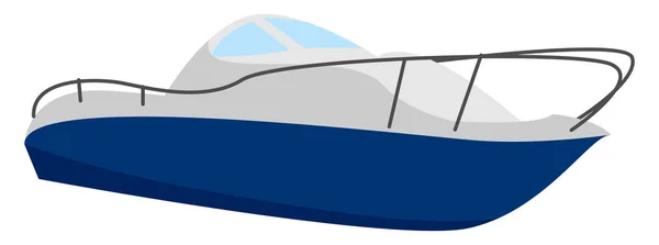 高速ボート、イラスト、白い背景のベクトル. — ストックベクタ