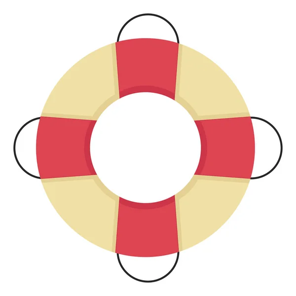 Lifebuoy, ilustrație, vector pe fundal alb . — Vector de stoc