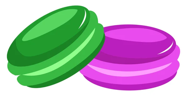 Macarons, illusztráció, vektor fehér alapon. — Stock Vector