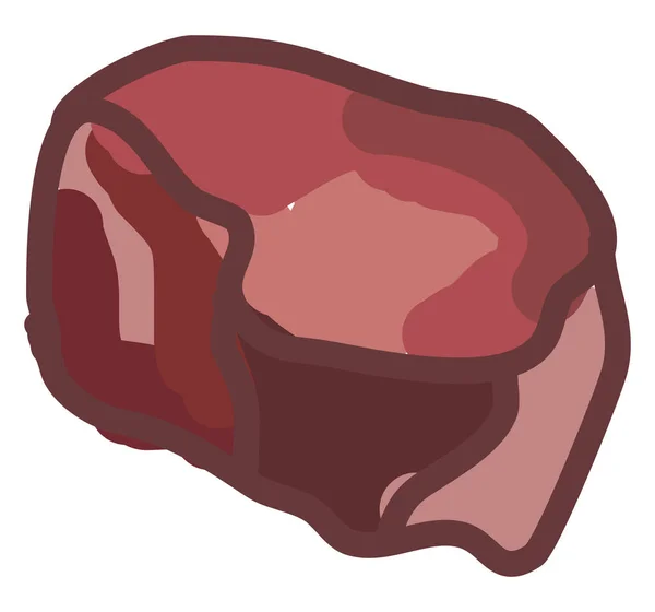 Bone Steak, illustration, vektor på vit bakgrund. — Stock vektor