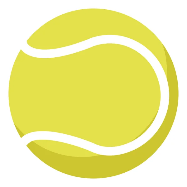 Pelota de tenis, ilustración, vector sobre fondo blanco. — Vector de stock
