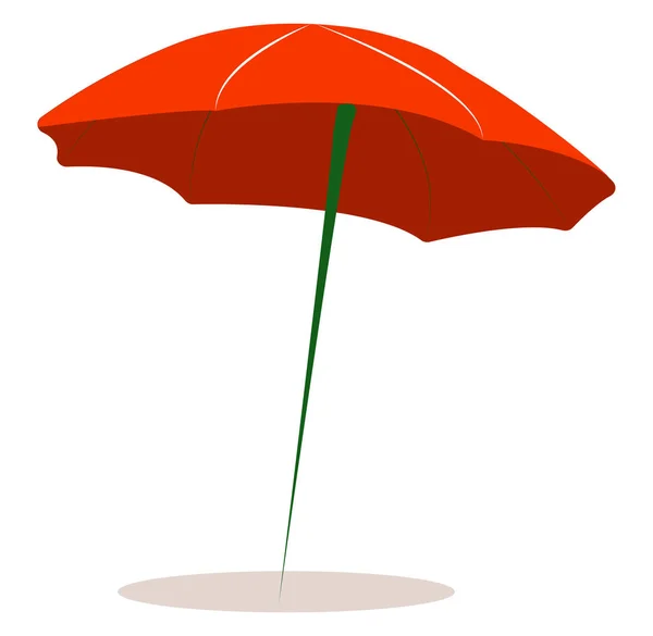 Красный зонтик, иллюстрация, вектор на белом фоне . — стоковый вектор