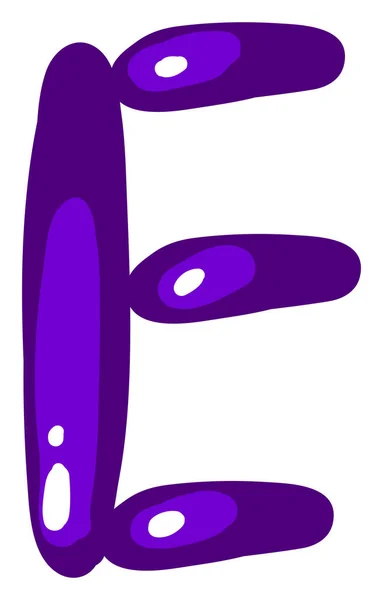 字母 E，插图，白色背景上的矢量. — 图库矢量图片
