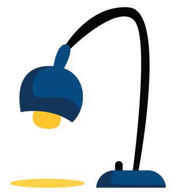 Mavi lamba, illüstrasyon, beyaz arka plan üzerinde vektör.