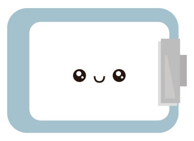 Mavi klasör, illüstrasyon, beyaz arka plan üzerinde vektör.