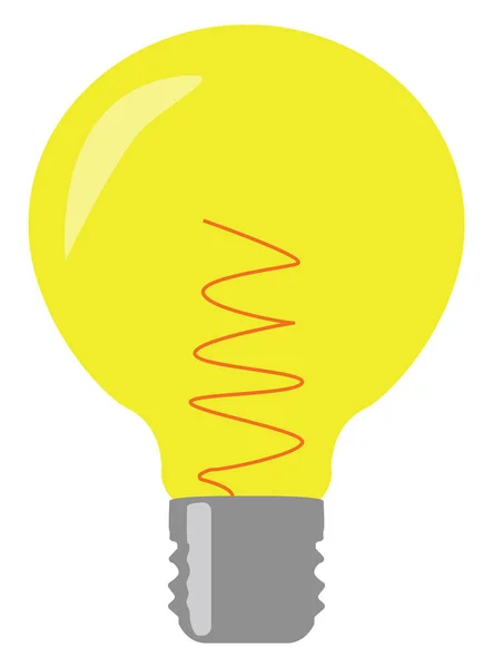 Ampoule, illustration, vecteur sur fond blanc . — Image vectorielle
