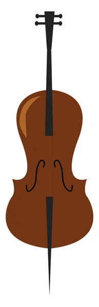 Cello, illustratie, vector op witte achtergrond. — Stockvector