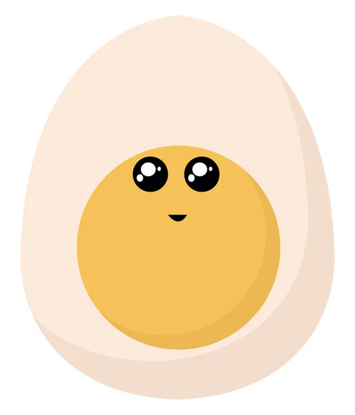 Egg, illustration, vector on white background. — Stock Vector