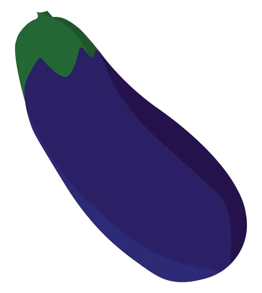 Eggplant, ilustrace, vektor na bílém pozadí. — Stockový vektor
