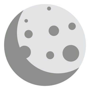 Ay, illüstrasyon, beyaz arka plan üzerinde vektör.