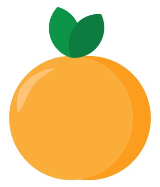 Şeftali, illüstrasyon, beyaz arka plan üzerinde vektör.