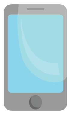 Cep telefonu, illüstrasyon, beyaz arkaplan üzerindeki vektör.