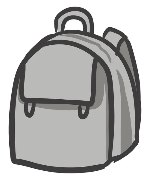 Школьная сумка, иллюстрация, вектор на белом фоне. — стоковый вектор