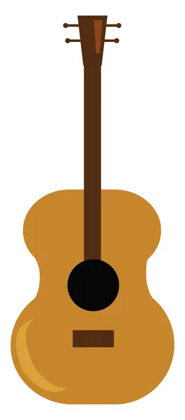 Gitaar, illustratie, vector op witte achtergrond. — Stockvector