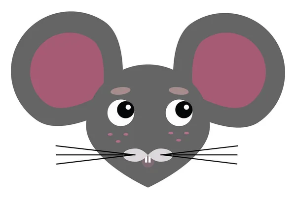 Muis, illustratie, vector op witte achtergrond. — Stockvector