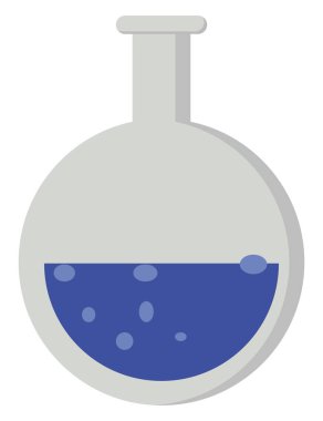 Kimyasal pot, illüstrasyon, beyaz arka plan üzerinde vektör.