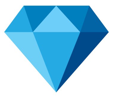 Elmas, illüstrasyon, beyaz arka plan üzerinde vektör.