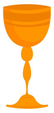 Altın kadeh, illüstrasyon, beyaz arka plan üzerinde vektör.