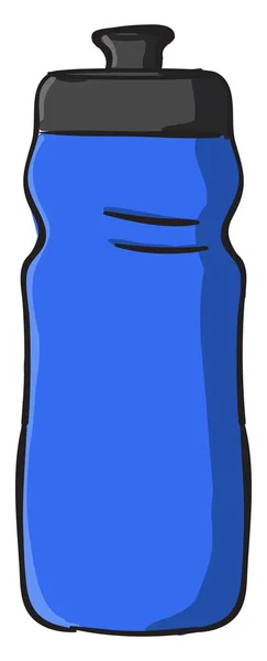 Botella azul, ilustración, vector sobre fondo blanco . — Archivo Imágenes Vectoriales