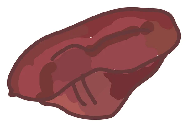 Carne, ilustración, vector sobre fondo blanco . — Archivo Imágenes Vectoriales
