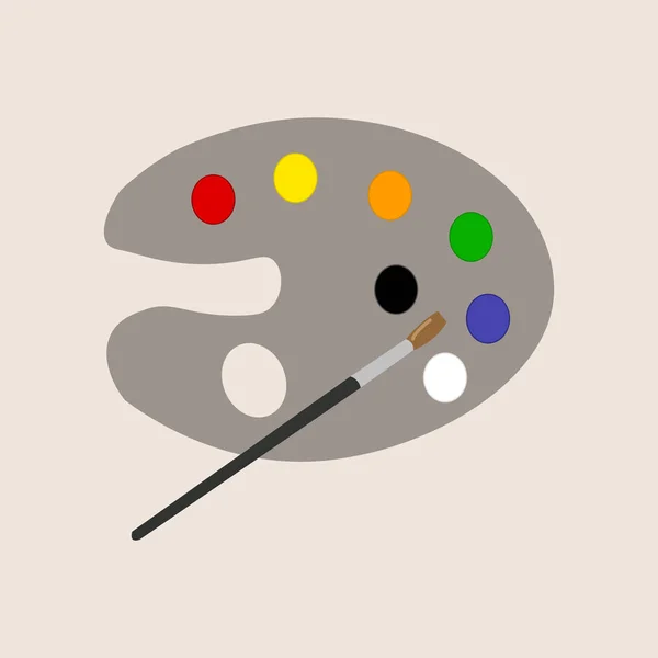 Palette de couleurs, illustration, vecteur sur fond blanc. — Image vectorielle