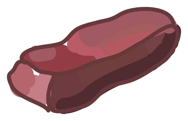 Denver Steak, Illustration, Vektor auf weißem Hintergrund. — Stockvektor