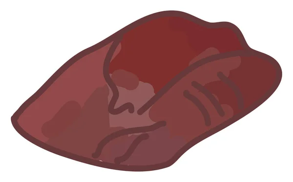 Flank Steak, Illustration, Vektor auf weißem Hintergrund. — Stockvektor