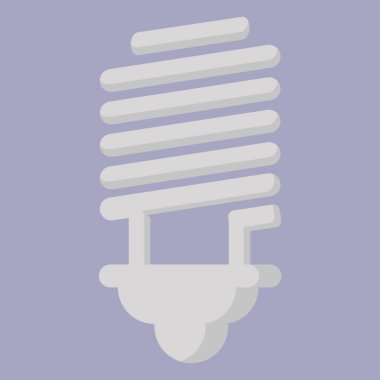 Led lamba, illüstrasyon, beyaz arka plan üzerinde vektör.