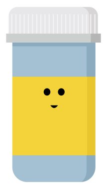 Pills şişe, illüstrasyon, beyaz arka plan üzerinde vektör.