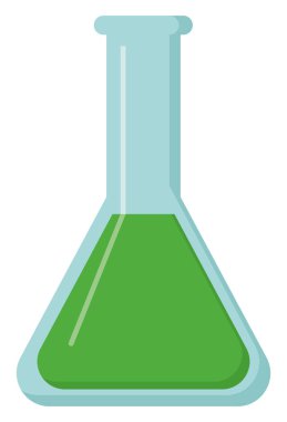 Yeşil zehir, illüstrasyon, beyaz arka plan üzerinde vektör.